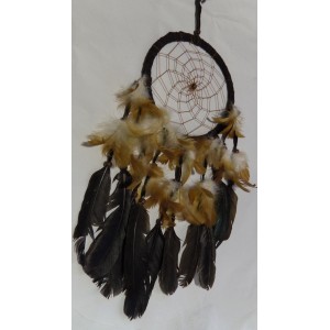 dream catcher 16cm cuir noir