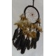 dream catcher 16cm cuir noir