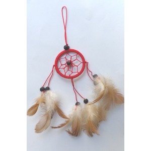 dreamcatcher 5 cm rouge