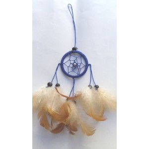 Dreamcatcher 5cm bleu