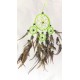 dreamcatcher 9cm vert fluo