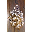 dreamcatcher 9cm blanc