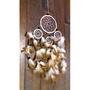 dreamcatcher 9cm blanc