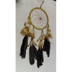 dream catcher 16cm cuir crème