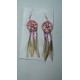 boucle d'oreilles dreamcatcher violet