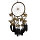 dream catcher 22cm cuir marron