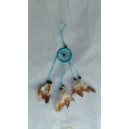 Dreamcatcher 5cm bleu turquoise