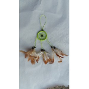 Dreamcatcher 5cm vert fluo