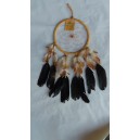 dream catcher 16cm cuir marron clair