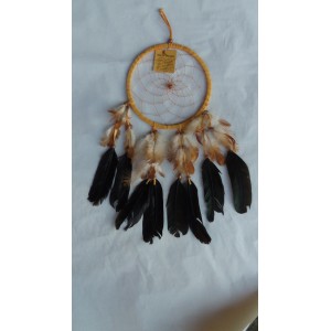 dream catcher 16cm cuir marron clair